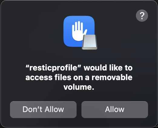 access files popup window
